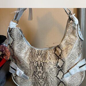 SNAKESKIN FAUD HOBO PURSE BNWT